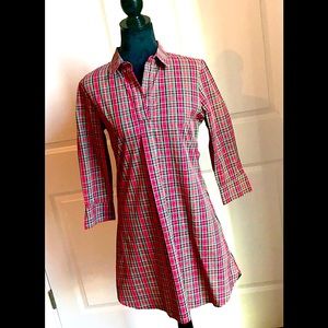 Haley and the Hound Tartan Shirt Dress